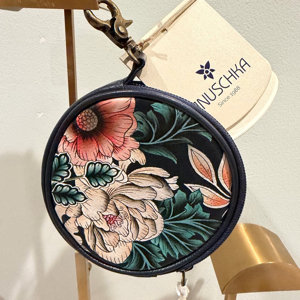 Anuschka Floral Round Women's Coin Purse